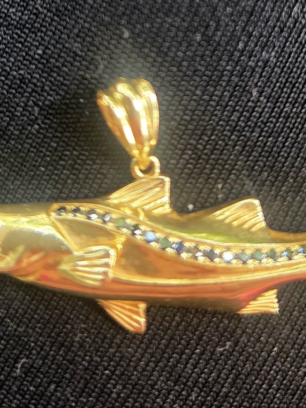 14k Custom Made Snook Charm